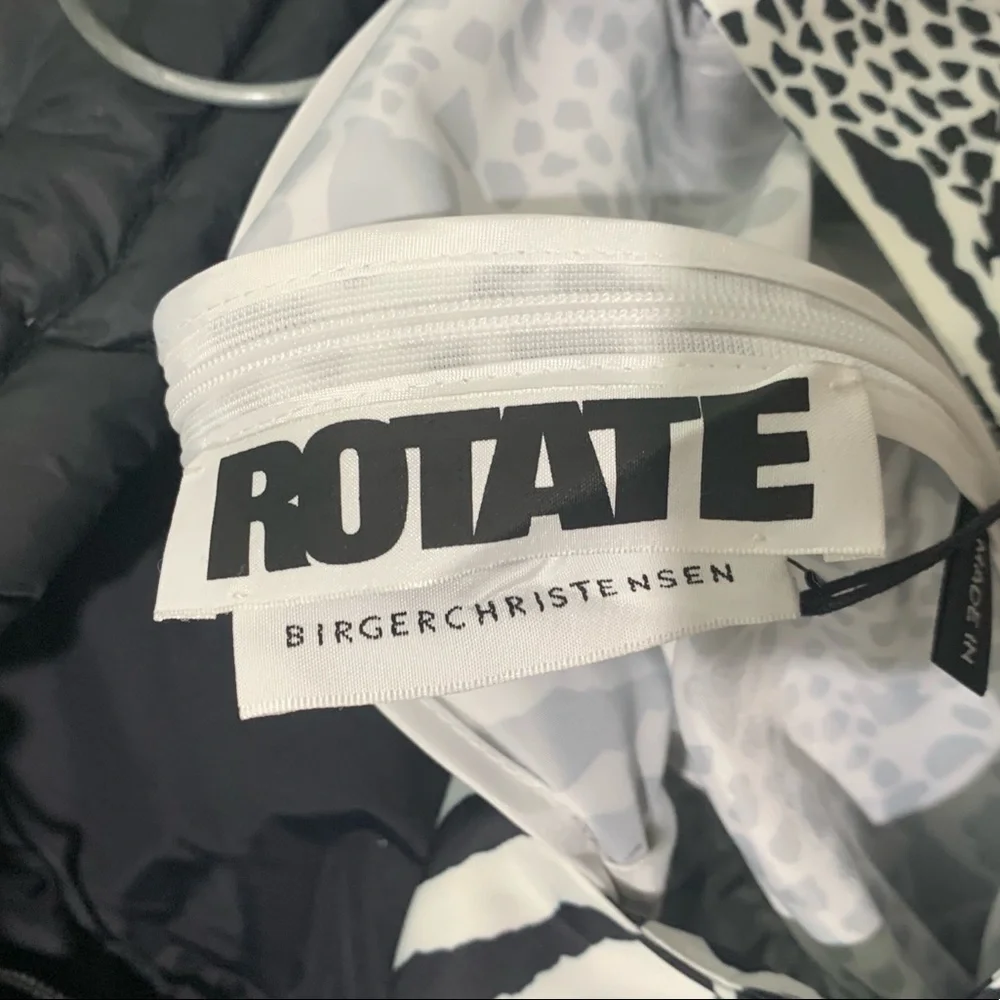 ROTATE by Birger Christensen Tara Taffeta zebra-print minidress - Picture 11 of 13